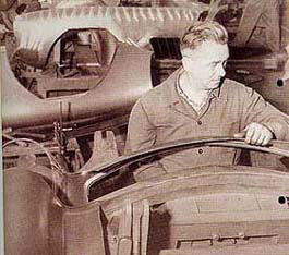 Mercedes Benz old factory photo